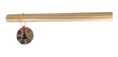 Imagen 9 de 9 de Baston Palo Yoga Pilates Fitness Gym De Madera Maciza 80 Cm
