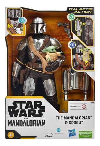 Star Wars The Mandalorian Y Grogu 30cm Con Sonidos Hasbro