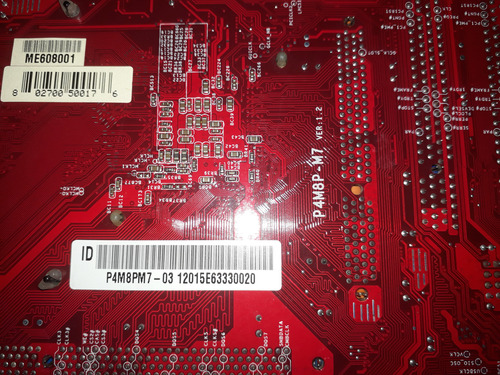 Combo Mother Biostar P4m800pro-m7 Micro Y Memorias Rojo (Usado)