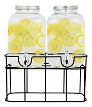 Comprar 2 Dispensadores Vitrolero Vidrio Mason Jar Agua 5l C\u002Fu