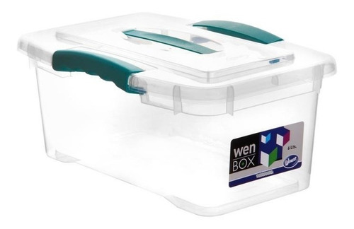 Caja Organizadora Transparente Kendy 6 Lts / Pack 10 Un.