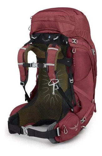 Mochila Osprey Aura Ag 65l Dama - Color Berry Sorbet Red Diseño De La Tela M/l