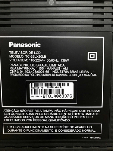 Imagem 2 de 7 de Tv Lcd Panasonic 32 Polegadas