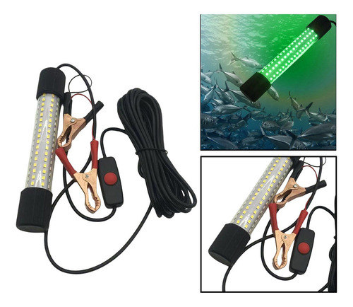Luz De Pesca Sumergible Led De Aluminio, Lámpara Submarina D