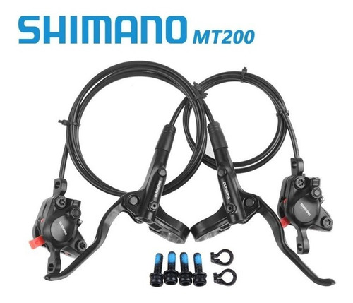 Imagen 1 de 1 de Frenos Shimano Mt200 Hidraulicos Par Completos Mtb Bicicleta