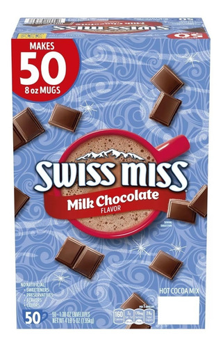 Chocolate Caliente Con Leche Swissmiss Caja Con 50*imortado*
