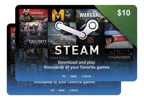 Gift Card Steam 10 Usd