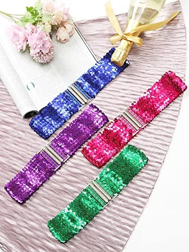Allegra K Cinturones De Cintura Ancha Elásticos Para Mujer H