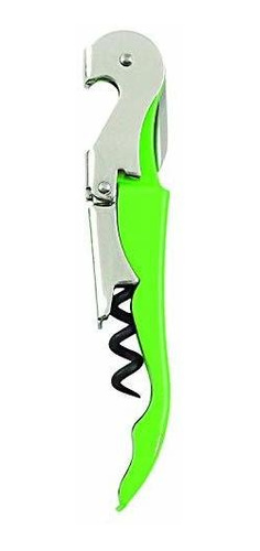 Truetap Lime Green Double Hinged Waiter's Corkscrew By True