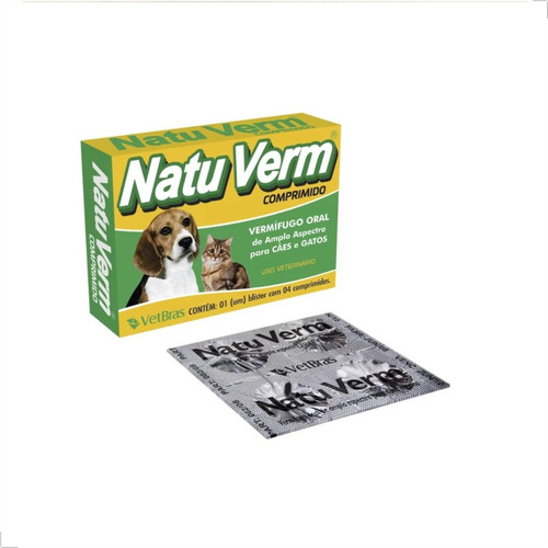 Cachorro Passa Verme Para Humanos Natu Verm 4 Cp 01-40kg