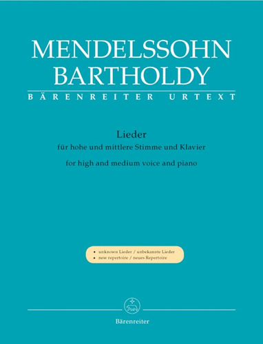 Lieder Fur Hohe Und Mittlere Stimme Und Klavier / Songs For 