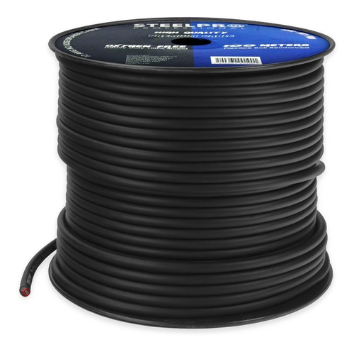 Imagen 2 de 2 de Carrete De Cable Xlr 100m Balanceado Profesional Steelpro