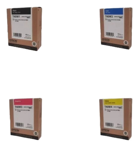 Kit De 4 Tintas Epson T3170 T3170m T5170 T5170m