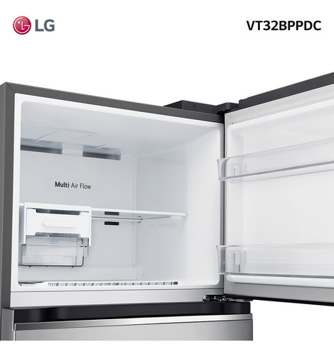 Refrigerador Lg Inverter 340 Lt Vt32bppdc - Queoferta.uy Gris