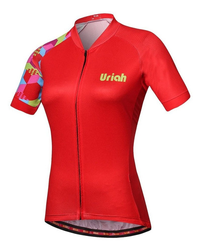 Maillot Ciclista Mujer Uriah Reflectante De Manga Corta Con 