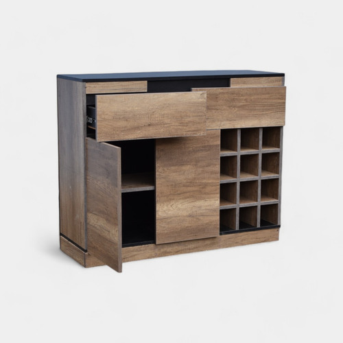 Credenza Hogare Credenza Milan - Rustik Wood Con Acabado Texturizado