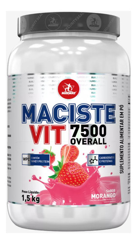 Macist Vit 7500 Midway Hipercalórico Massa Muscular Treino Sabor Morango