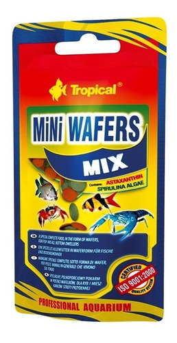 Mini Wafers Mix 90g Alimento Para Peixes De Fundo (sachê)