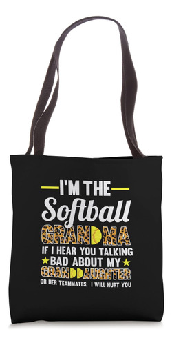 Soy La Abuela De Softbol Abuela De Softbol Bolsa De Tela