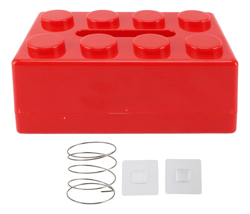 Soporte Para Pañuelos Rojo Y Rojo Decorativo Con Resorte, Am