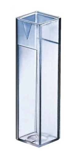 Imagen 2 de 6 de Cubeta Para Espectrofotómetro De Vidrio G4 10x10mm Vol 3.5ml
