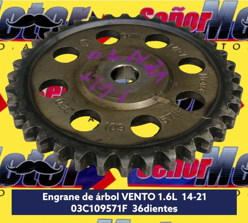 Engrane De Arbol Vento Polo 1.6 14-21 03c109571f 36 Dientes