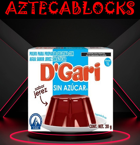 Dgari® 3 Gelatinas De Agua Sin Azúcar Sabor Jerez Wow
