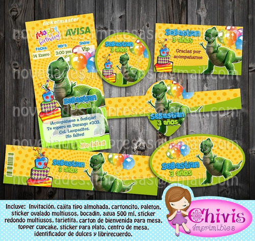Kit Imprimible Candy Bar Toy Story