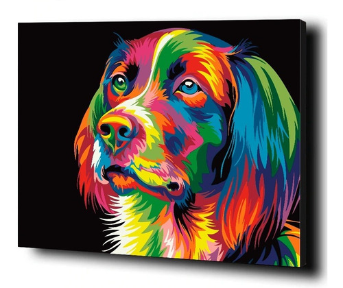 Pintura Por Números Calidad Premium: Perro Pop. Kitart