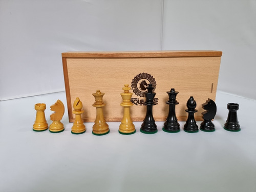 Imagen 2 de 2 de Juego Jaque Mate Nro 8 De Madera Con Tablero De Madera