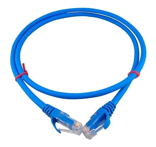PATCH CORD CAT6 COBRE 1MT ROJO - AZUL WG