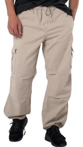 Pantalón Mom Cargo Hombre Farenheite By Mockba Oslo Beige