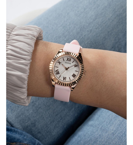 Reloj Guess Mini Luna Gw0724l3 Oro Rosa Mujer