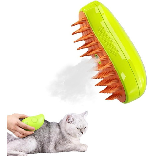 Cepillo Para Gatos De Vapor Autolimpiante 3 En 1 Para Gatos