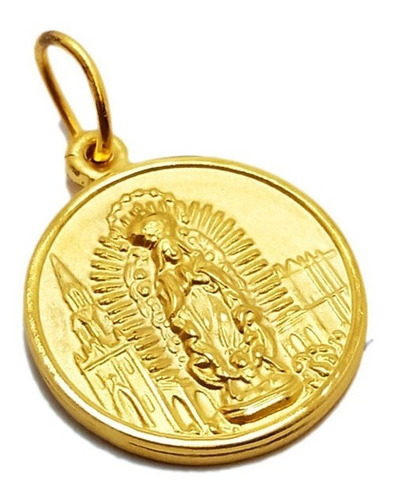 Medalla Nuestra Señora De Guadalupe - Plaqué Oro 21k - 20mm