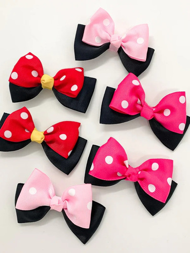 Set De 2 Pinche Humita Doble Minnie Mouse