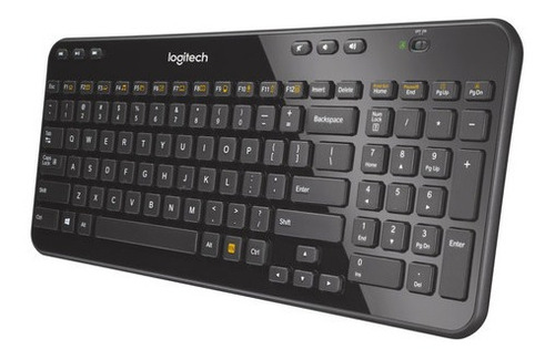 Teclado Inalámbrico Logitech K360 Negro Brillante