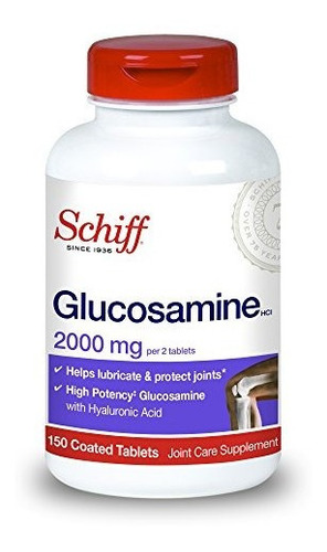 Schiff De 2.000 Mg De Glucosamina Con Ácido Hialurónico