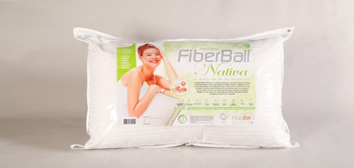 Imagen 4 de 6 de Almohada Nativa 70x40 Microesferas Fiberball Gtia Oficial