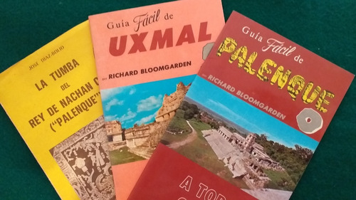 3 Guías Arqueológicas De Mexico Uxmal-palenque-tumba Rey Nac