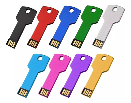 Memorias Usb 16gb Forma De Llave Ld135 Kit 10 Pzs 