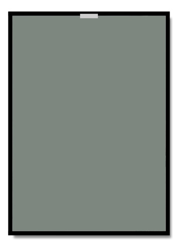 Espejo Rectangular 50 X 70cm Con Marco De Metal Marco Negro