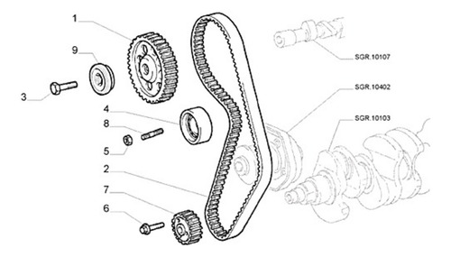Engrenagem Variador Comando De Válvula Evo Fiat 46341520