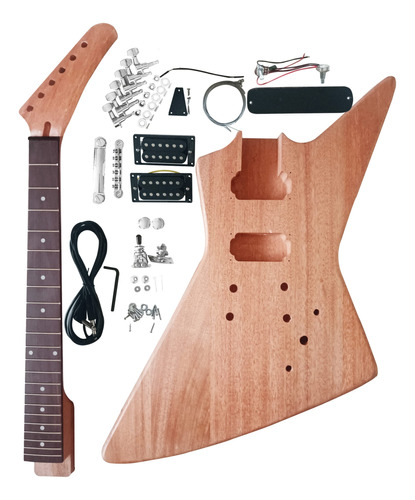 Kit Guitarra Electrica Para Cuerpo Cuello Caoba Diapason