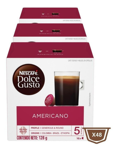 Imagen 1 de 1 de Nescafé Dolce Gusto Americano Tri - Unidad a $26125
