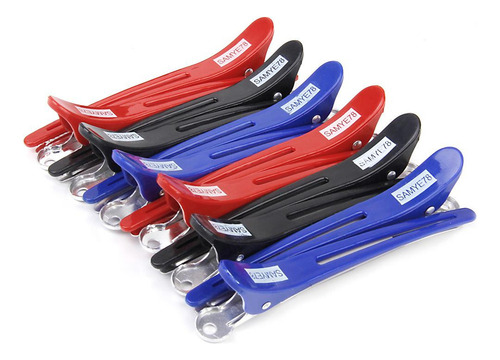 12 Pinzas De Corte De De Hair Styling Clamp Grip Herramienta