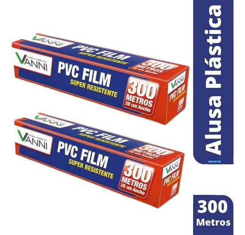 Film Alusa Plastica 300 Metros Con Cierra De Corte