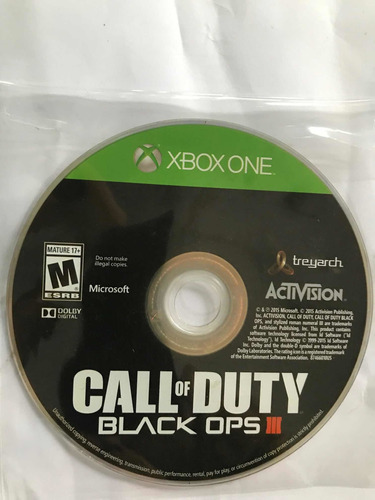 Imagen 1 de 1 de Call Of Duty Black Ops 3 Xbox One