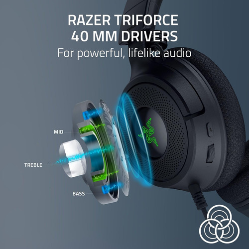 Auriculares Para Juegos Con Cable Razer Kraken V4 X: Control