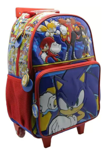 Mochila Con Carro Sonic Gotta Go Fast 16  So320 Cresko